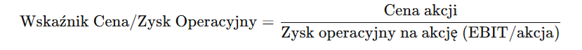 Wskaźnik Cena/Zysk Operacyjny